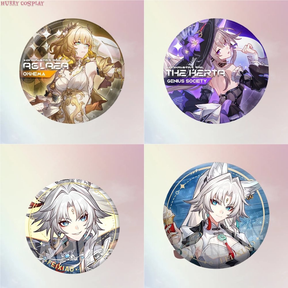 Honkai: Star Rail,Badge,Honkai Star Rail Character Badges 75mm Part 1